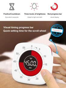 Visual Timer Simple Silent Kitchen Baking Cooking Time Manager - Multicolor - View 1