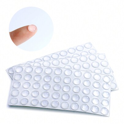 100 Peças Almofadas Transparentes, Diâmetro De 8,5mm, Amortecedores De Borracha Auto-adesivos Para Gavetas, Tampos De Mesa De Vidro, Móveis Pequenos, Amortecimento De Som