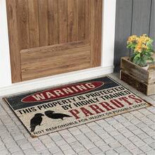 1 件 Funny Style Guard Parrot Home Door Mat 户外门垫，带防滑耐用橡胶背衬 60*40 厘米 - 自然色 - 适合户外/室内使用 - 軍綠色 - 查看 2