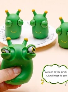 1pc Cute Eyeball Bug Popping Fidget Toy - Green - View 3