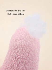 1 件裝貓形毛絨枕頭支撐頸部 U 型枕頭適合深度睡眠,顏色隨機 - 彩色 - 查看 7