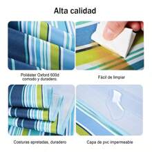 Tapete De Picnic Impermeable, Tapete Para Acampar o lleva a la Playa Manta Colchoneta - Verde - Ver 2