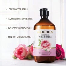 Mercilen大馬士革玫瑰水500ml,玫瑰水,保濕,舒緩,溫和,適用於敏感肌膚,調節皮膚的油水平衡,男女皆宜,適用於家居和旅行 - 褐色500ml - 查看 3