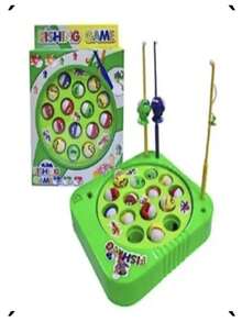 Pega Peixe Pescaria Maluc Brinquedo Infantil Pilha Educativo - Multicolorido - Visão 2