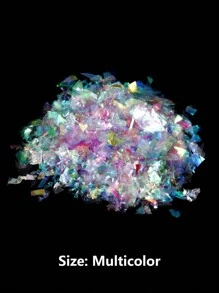 20g/包不对称彩色五彩纸屑环氧树脂填充物闪光亮片环氧树脂模具填充物硅胶铅笔盒用于美甲装饰