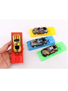 Creative Cartoon Car Toy With Spring Launcher And Sliding Function, Plastic Gift Toy For Teenager - Random Colors and Styles Shipped - View 10
