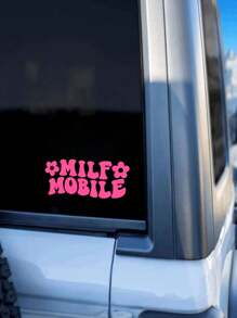 Milf Mobile CarDecal - Decal amuzant pentru mașină, autocolant pentru fereastra mașinii