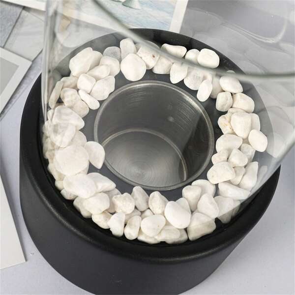 Desktop Alcohol Fireplace Lights Indoor Stainless Steel Small Portable