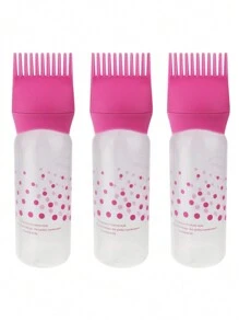 1 件男女通用根梳造型塗抹器,附刻度設計,洗髮精和染髮劑瓶,適合家庭或沙龍使用