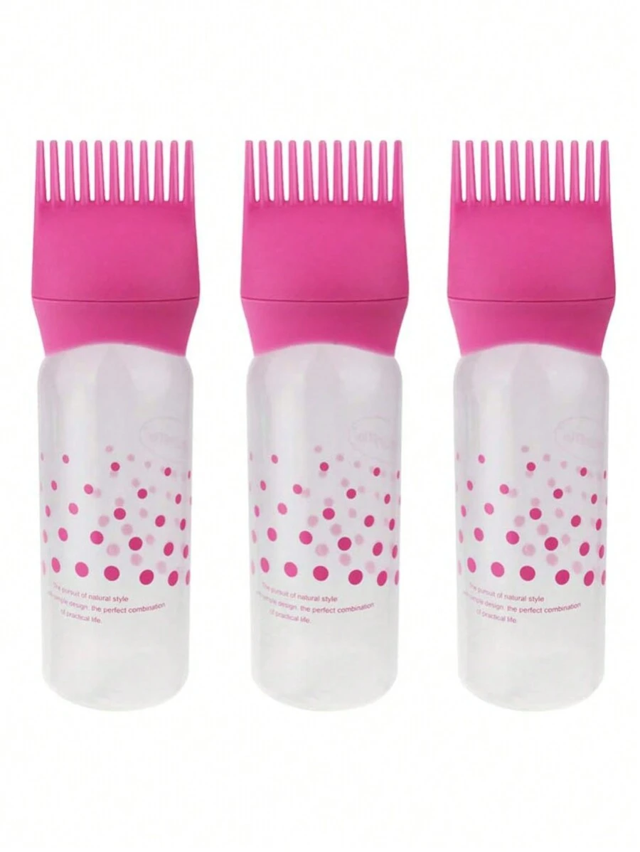 1 件男女通用根梳造型塗抹器,附刻度設計,洗髮精和染髮劑瓶,適合家庭或沙龍使用
