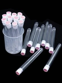 20 cái Trống Lông mi Bàn chải ống Thùng đựng hàng Có thể tái sử dụng Pha lê Dây da roi Mascara Wand Bình giữ nhiệt Loại vỏ - Hồng - Xem 4