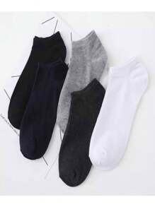 Men Invisible Socks - Black and White - View 2