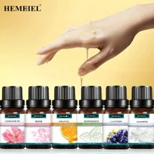 HEMEIEL 6入組自然香味精油,適用於指尖護理、皮膚、頭髮、指甲護理,保濕柔軟,天然水分屏障 - 白色 - 查看 1