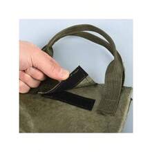 1pc Paper Bento Bag Lunch Box Bag Waterproof And Oilproof Insulation Bag Handbag Office Worker Lunch Box With Handle For Office Workers To Keep Food Warm - Army Green - View 8