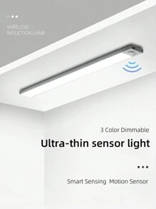 1入組led櫥櫃燈+ 1入組充電電纜+ 2入組磁性條+ 1入組手冊,超薄人體感應智能led燈,可充電的無線磁條櫥櫃,衣櫥,酒櫃 - 白色 - 查看 3