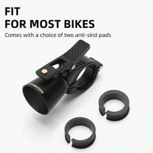 ROCKBROS Bike Bell Classic Bicycle Bell Mountain Bike Bells For Adults With Loud Sound And Fit For 0.87-1.25in/22.2-31.8mm Bicycle Handlebars - 黑色 - 查看 3