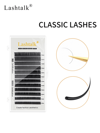 Lashtalk 1 Box Classic Individual False Lashes Mix 8-15mm Eyelash Extensions Volume Natural Soft Premium Makeup Professional Beauty Salon Lash Clusters, Eyelash Clusters, Individual Eyelashes, Lashes, Fake Lashes