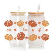5片/套可愛的卡通秋季收成愛南瓜設計uv Dtf轉移貼紙防水3d Dtf壓花水晶標籤16 Oz玻璃杯包裝牆貼裝飾磨損diy太陽眼鏡手提電腦手機殼冰箱計算機水瓶筆記本電腦計劃書寫作工藝貼紙潮流材料圖案 - 彩色 - 查看 7