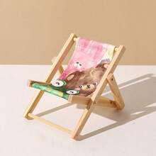 1入組12*12*10cm時尚的沙灘椅手機座小娃娃配件,攝影道具,迷你玩具模型,家居娃娃屋裝飾 - C款 - 查看 1
