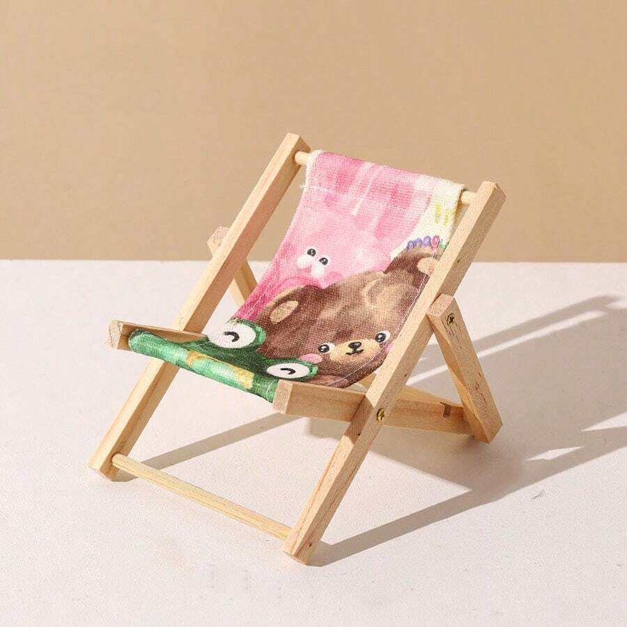 1入組12*12*10cm時尚的沙灘椅手機座小娃娃配件,攝影道具,迷你玩具模型,家居娃娃屋裝飾 - C款 - 查看 1