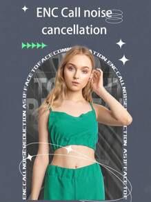 GENAI Wireless In-Ear Earphones With Ergonomic Design For Pressure-Free Comfortable Wearing, Equipped With 5.3 Chip For Minimal Delay, Enc Noise Reduction For Smart Calling, Up To 30 Hours Of Long Battery Life, Hifi 3d Surround Sound Quality With Powerful Bass, Touch Control For Easy And Quick Operation - Beige - View 3