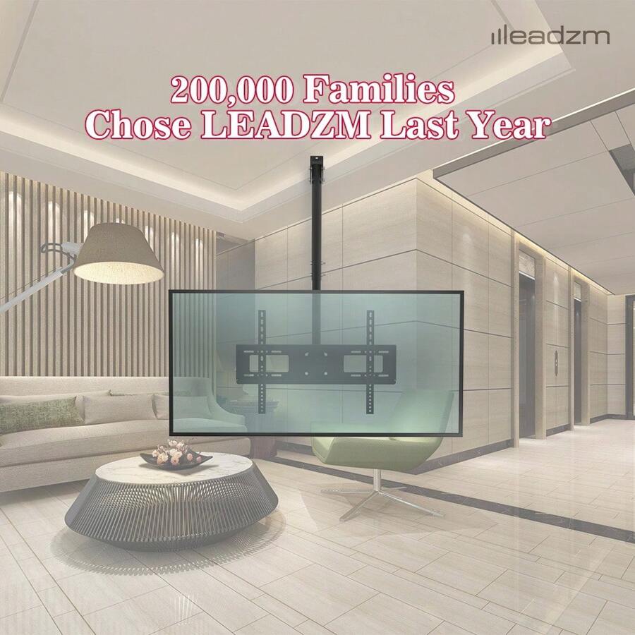 FCH TMC-7006 Ceiling Mount TV Wall Bracket Roof Rack Pole Retractable For 32"-70" Flat Screen - Black - View 1