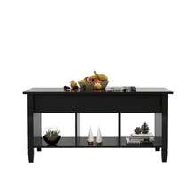 Lift Top Coffee Table-Black - Black - View 7