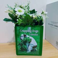 1pc Resin Pooping Dog Shaped Planter For Decorating Your Garden Or Use It As A Fun Pencil Holder - Pooping Dog Flowerpot - View 1