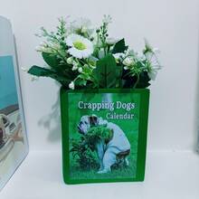 1pc Resin Pooping Dog Shaped Planter For Decorating Your Garden Or Use It As A Fun Pencil Holder - Pooping Dog Flowerpot - View 5