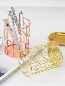 1入組玫瑰金化妝刷收納架 - 玫瑰金 - 查看 4