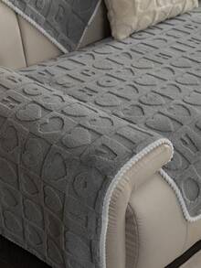 1 Miếng Love Sang trọng Bọc ghế sofa , Đơn giản Và Dễ thương Ngày lễ tình nhân Đồ trang trí Chống trượt Thú cưng Chống bẩn Đệm sofa Chỗ dựa lưng Khăn tắm Chỗ để tay Khăn tắm Đến Bảo vệ Sofa - Xám - Xem 6