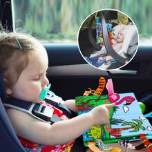 1本/2本高对比度褶皱婴儿书籍0-6个月互动感官婴儿玩具9-12个月蒙特梭利活动触觉婴儿书籍0-3-6个月汽车座椅旅行必需品新生儿发展礼物