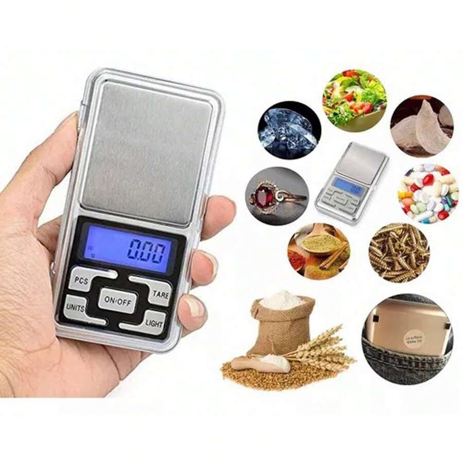 Bascula Gramera Digital De 0.01gr X 500 Gramos - Plateado - Ver 1