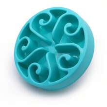 慢速寵物碗,緩慢餵食犬貓,防膨脹拼圖碗樂趣餵食器,防滑設計 - 藍色 - 查看 10