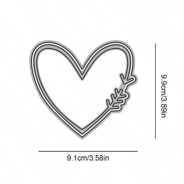 1 HeartShaped Lace Metal Carbon Steel Cutting Die DIY Cutting Die, DIY
