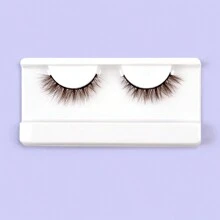 Homaylash 1 對棕色全長交叉合成纖維假睫毛用於眼睛延長 - 眼尾拉長款 - 查看 1