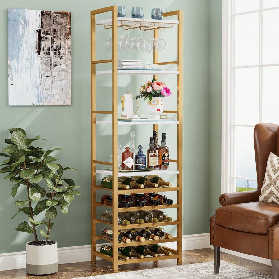 Freestanding Wine Racks & Cabinets - Gold - View 1