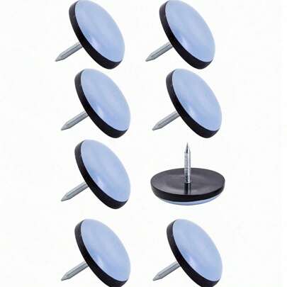 8 Pcs Furniture Sliders- 1inch Heavy Duty Teflon Chair Sliders Glides Wooden Furniture Movers Move Furniture Easily - Chair Leg Floor Protectors