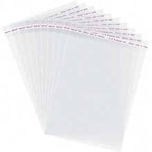 100入組自封餅乾袋,6x7英寸透明再封玻璃紙袋,用於禮品、產品、糖果包裝 - 無色 - 查看 3