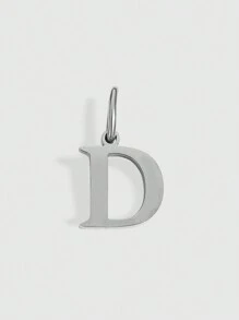 1pc Stainless Steel Initial Pendant Letter Pendant Men's And Women's Key Pendant Accessories Necklace Earrings Pendant Pendant
