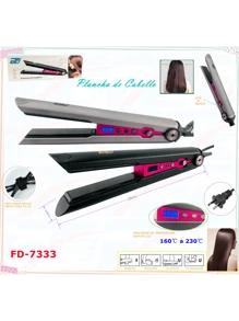 Plancha Profesional Para Cabello Calentamiento Rápido, ceramica, pamtalla LCD - Gris - Ver 2