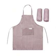 1pc Thickened Apron With Waterproof, Anti-Stain, And Anti-Splash Sleeves For Kitchen & House Cleaning, Autumn & Winter - Multicolor - View 9