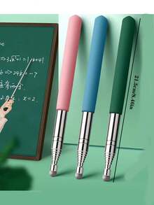 1入組粉色伸縮式老師教鞭,帶ppt控制,伸縮式教學輔助棒,兒童讀書筆/智慧筆 - 粉色 - 查看 2