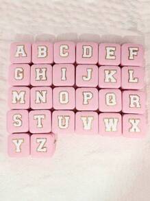 1入簡約字母系列珠寶收納盒,適用於戒指、項鍊、耳環等 - 綠色 - 查看 4