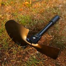 1 件装多功能铲子可折叠铲子花园铲工具方便携带小尺寸多功能铲子防锈适用于露营帐篷登山探险，园林工具，园艺工具 - 黑色 - 查看 2