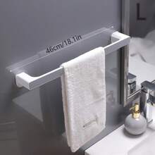 1件組新款時尚黏毛巾架廚房衛浴兩用收納架簡易毛巾掛 - 彩色 - 查看 5