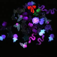 1bottle Randomly Mixed Japanese Style Diy Nail Art Decorations Including Cartoon Flowers, Frames, And Stars Nail Charms Nail Gems Nail Supplies - Multicolor - View 3