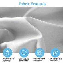 1入灰色聚酯嬰兒嬰兒床單 - 灰色 - 查看 3