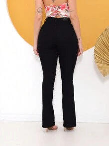 Women Pants - 黑色 - 查看 2