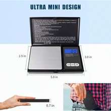 Bascula Digital Gramera Joyeria Joyero 1000x0.1 - Plateado - Ver 5